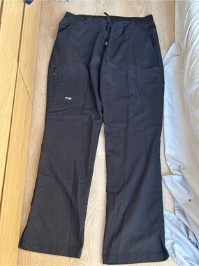 Grey's Anatomy Black Scrub Pants with Drawstring Waist